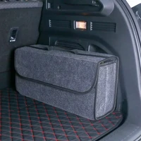 large anti slip compartment boot storage organizer tool car storage bag car trunk organizer soft felt storage box accessories
