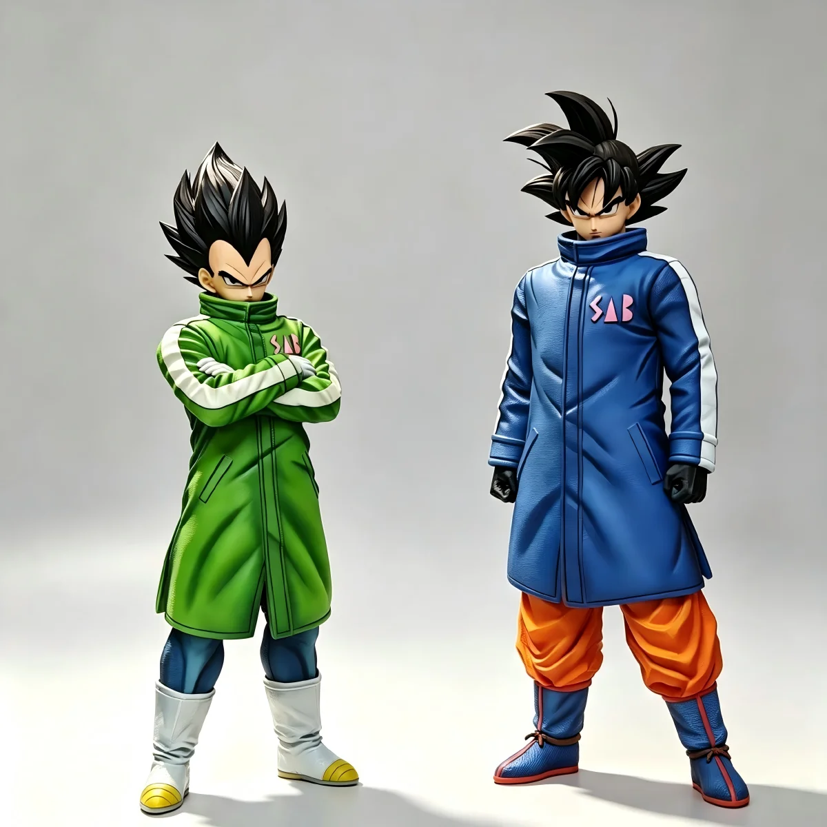 Фото Коллекционная фигурка Dragon Ball Z: Сон Гоку и Вегета в костюмах для снежной битвы, Супер Сайян Гоку, ПВХ, масштаб 1:6, подарок для фанатов №4