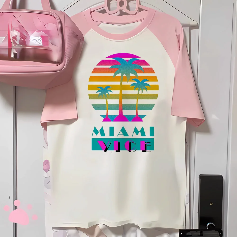 Майами тиски футболка женская с рисунком Забавные футболки Женская графическая