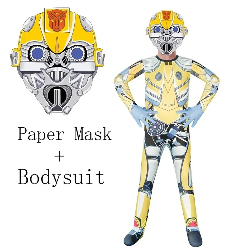 Фото Новый костюм на Хэллоуин 2026: Игрушка-трансформер MPM03 Alloy Deformed Toy King 5 Hornet Bug, робот-трансформер из фильма 5, комбинезон, маска, купальник, косплей №2