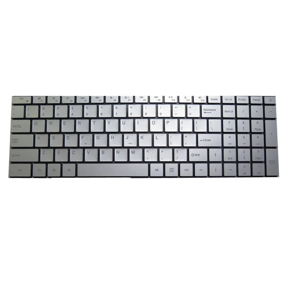 Клавиатура для ноутбука Frbby V16 pro, английская, США, с подсветкой, серебристая, новая (art.: 3920cfc35232a) - 3920cfc35232a