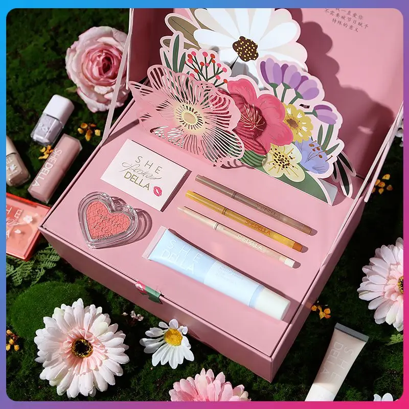 

6/9/11/14 Pcs Makeup Sets Include Eye Shadow Eyeliner Mascara Blush Loose Powder Isolation Milk Make Up Cosmetic Gift Box TSLM1