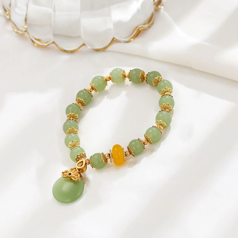 Натуральный нефритовый подвесной браслет Hotan в форме капли воды для женщин