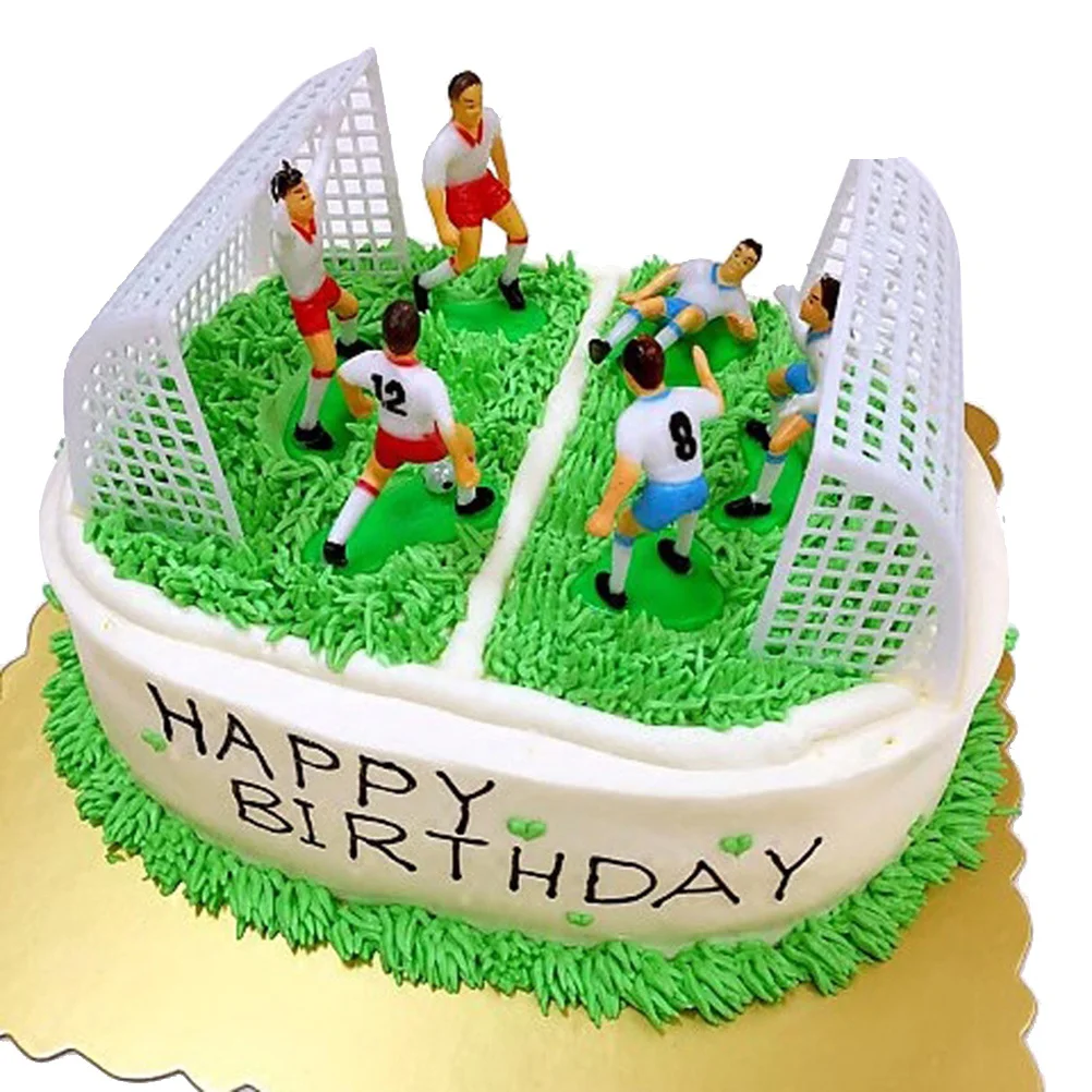 

Decorations Party Soccer Football Birthday Supplies Cake Themed Sports Stuff Pastel Artificial Food Display Desserts Simulated