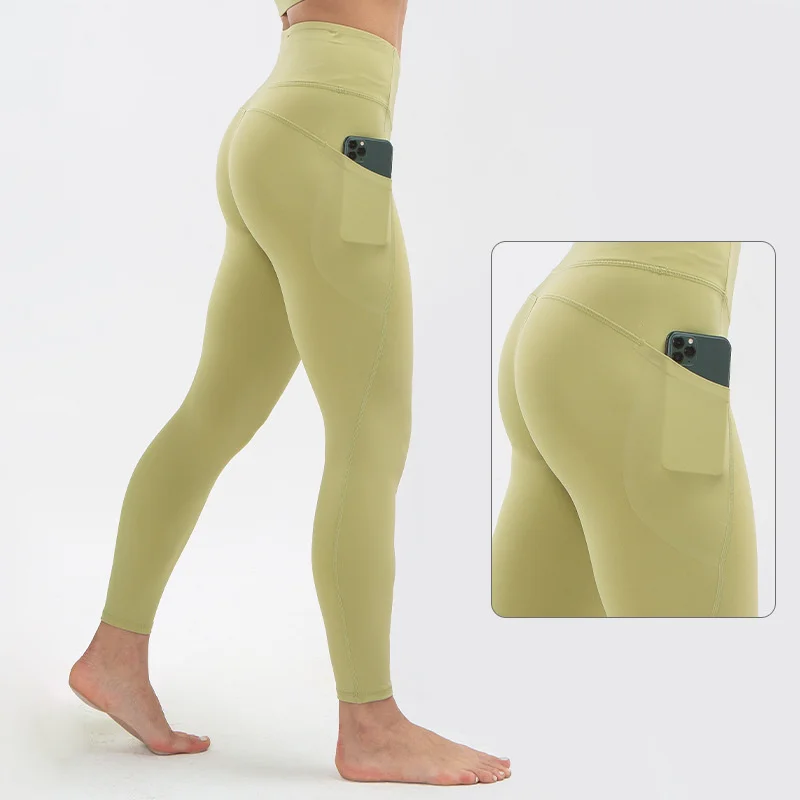 

Power Gym Tight Sport Pants Women Pockets Pant High Waist Sports Tight Leggings Super Quality Stretch Fabric Pants