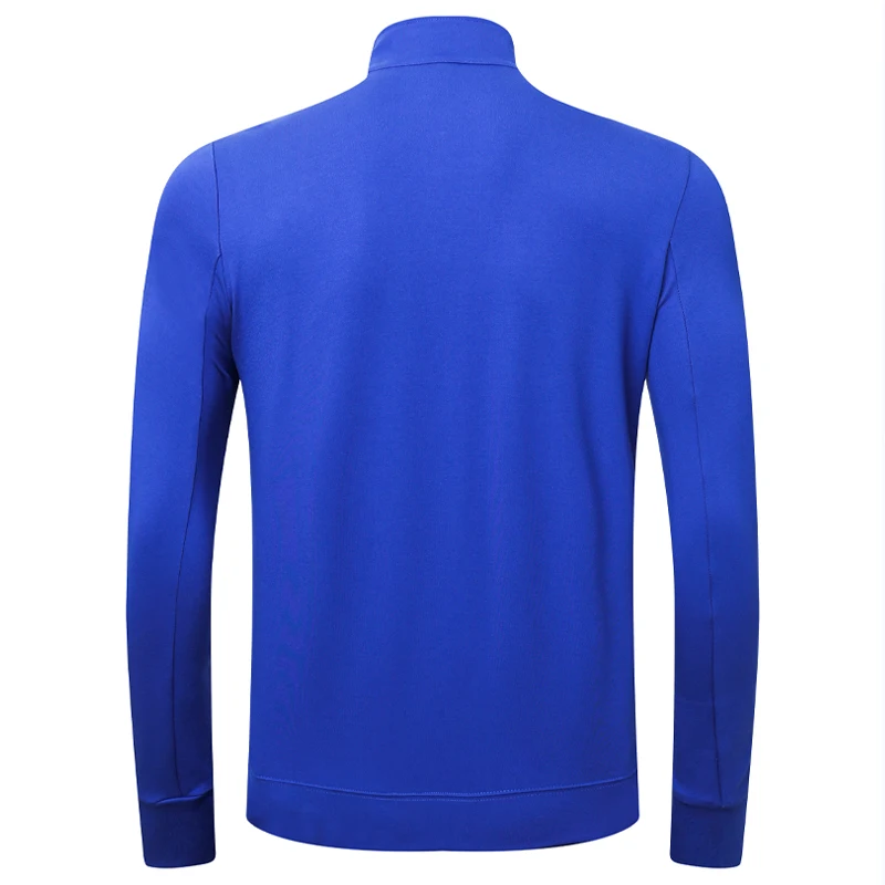 Men Sports Running Coat Stand Collar High Quality Soccer Outdoor Sweatshirts Nylon Fitness Print Letter Workout Training Jacket