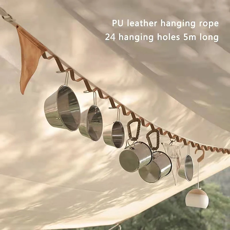 

Camping Hanging Rope Outdoor Tent Canopy Storage Clotheline Strap Hanger Lanyard