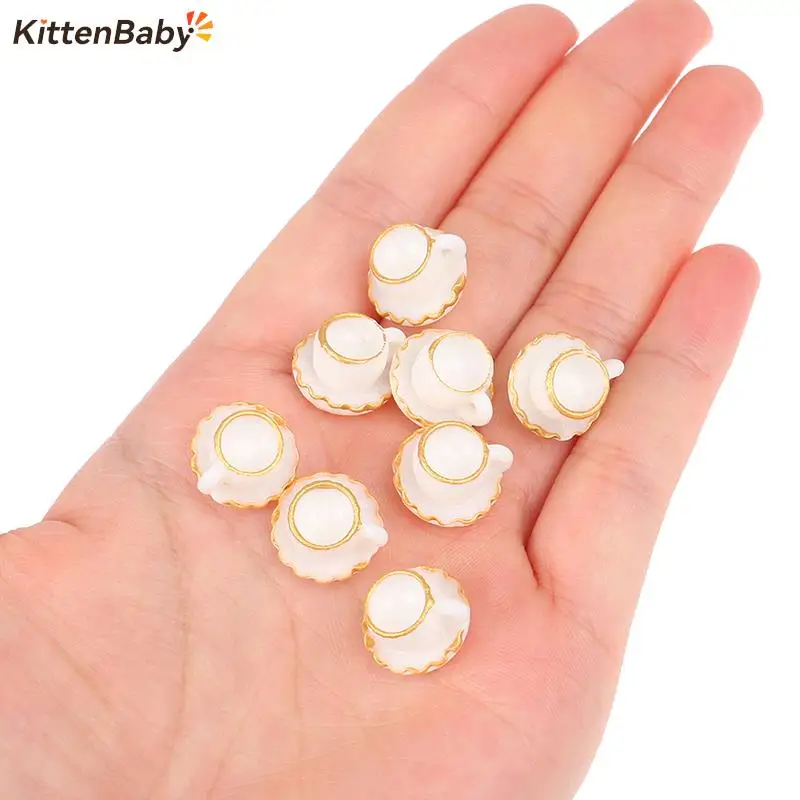 

4 шт./8 шт. Миниатюрный Кукольный домик, кофейная чашка, кухня, комната, еда, напитки, домашняя посуда, Декор, аксессуары для кукол