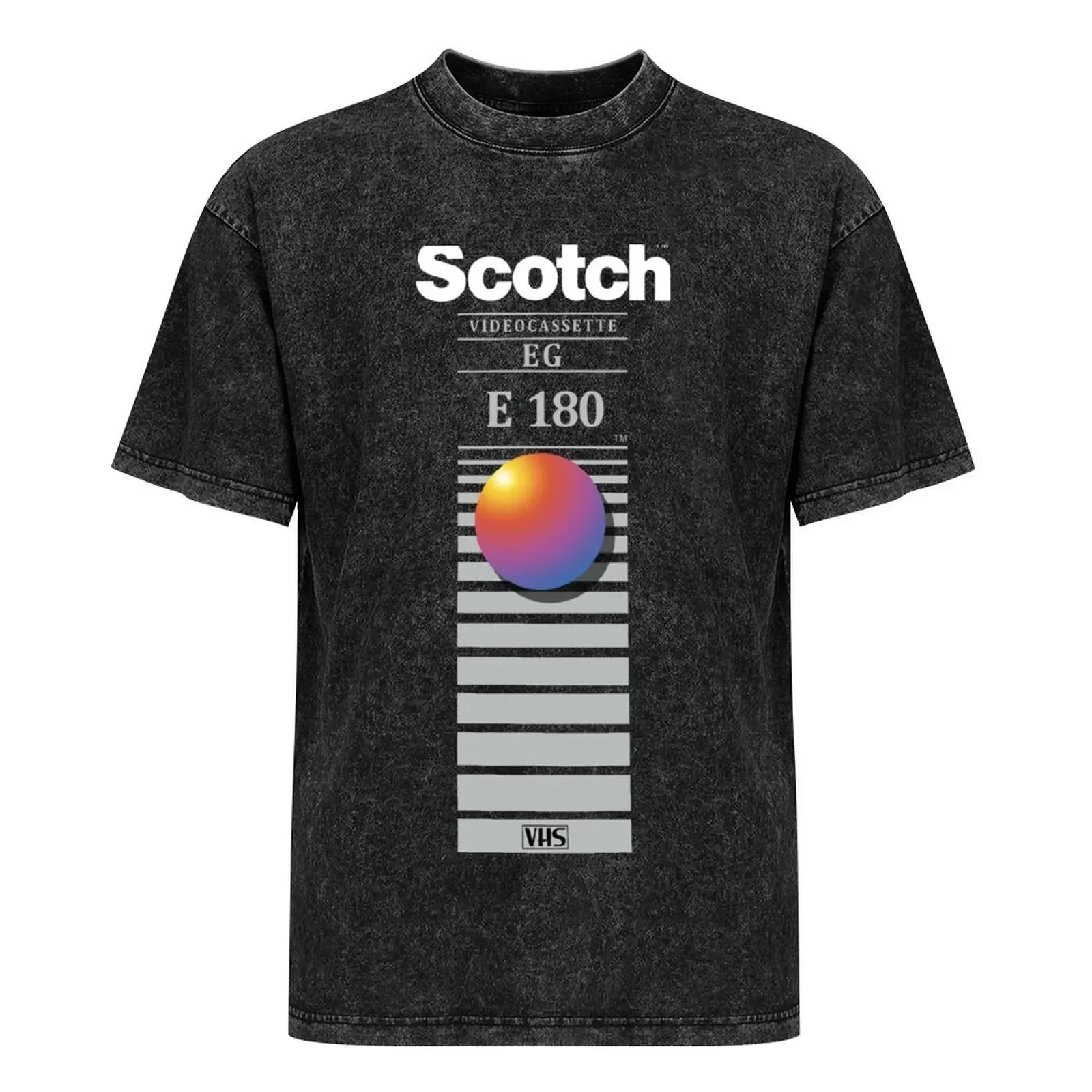 Перезапись не выцветает шотландская футболка VHS уличная одежда аниме вещи