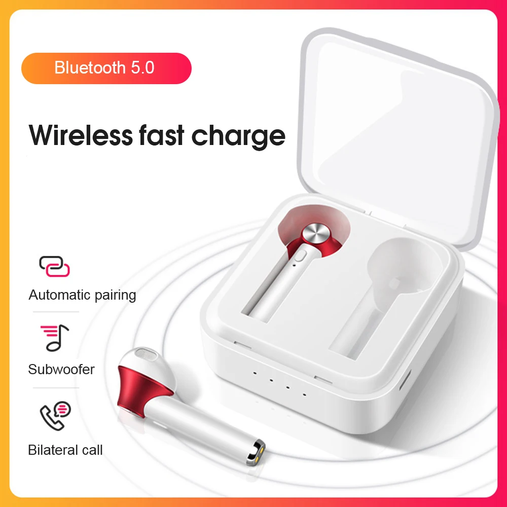 

TWS-наушники TWS D018 с поддержкой Bluetooth 5,0 и функцией шумоподавления
