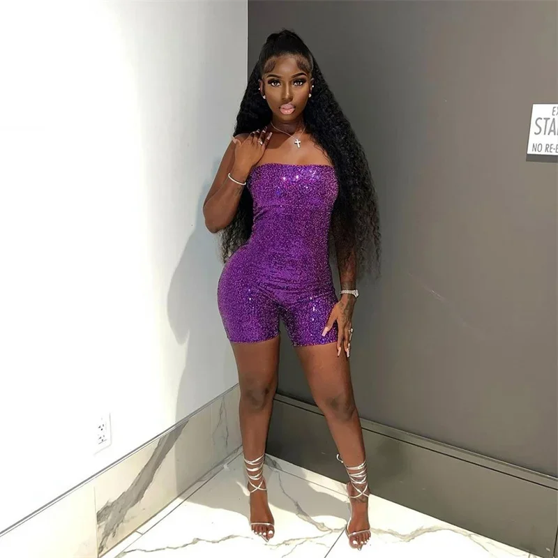 Женский Летний комбинезон без рукавов бретелек облегающий сексуальный