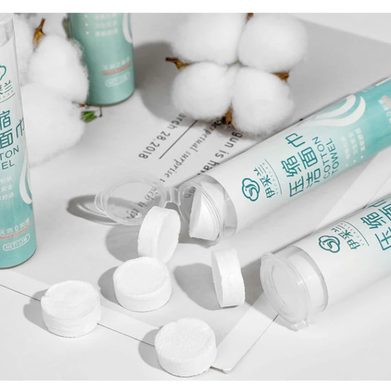 

1can/12pcs Magical Towel Travel Outdoor Disposable Compressed Towel Spunlace Non-wovenfabric Mini Towels Face Portable Tube