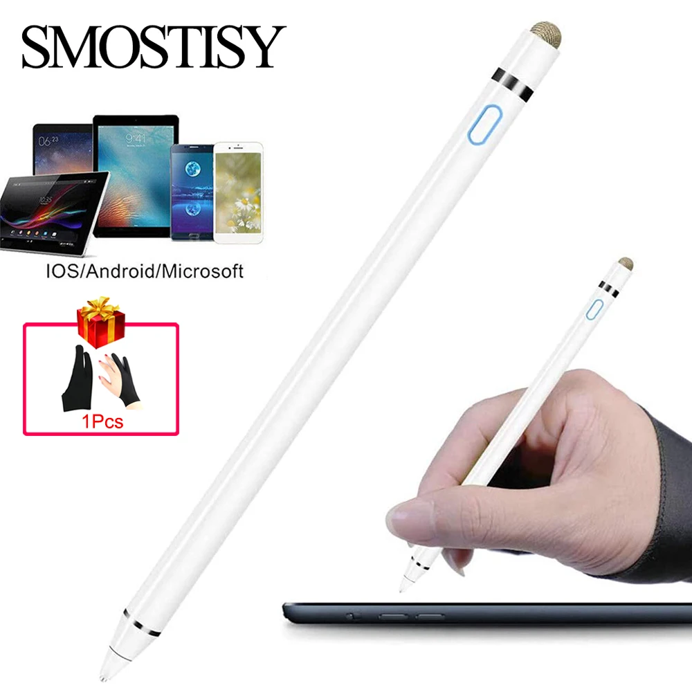 

1 Набор стилус умный карандаш для рисования планшет емкостный сенсорный экран ручка для мобильного телефона Android IOS телефонные аксессуары д...