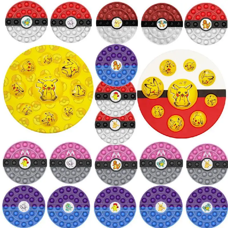 

Pikachu Fidget Rodent Control Pioneer Pokemon Master Pikachu Ball Disk Fire-breathing Dragon Super Dream Decompression Toy