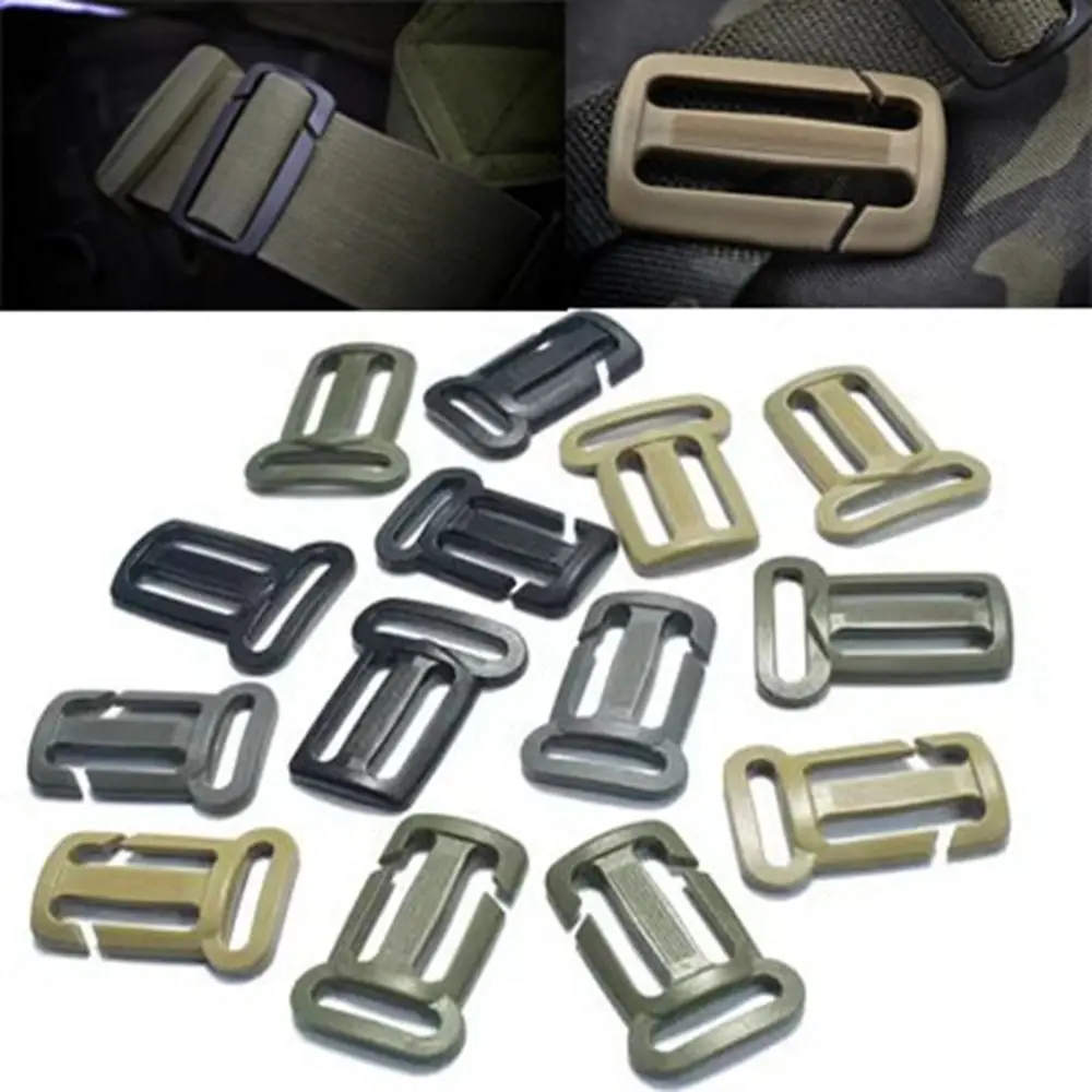 

5pcs 4 Colors Tri Glide Slider High Quality Accessories Plastic Ladder Lock Buckles Bag Belt Buckles Outdoor Tool