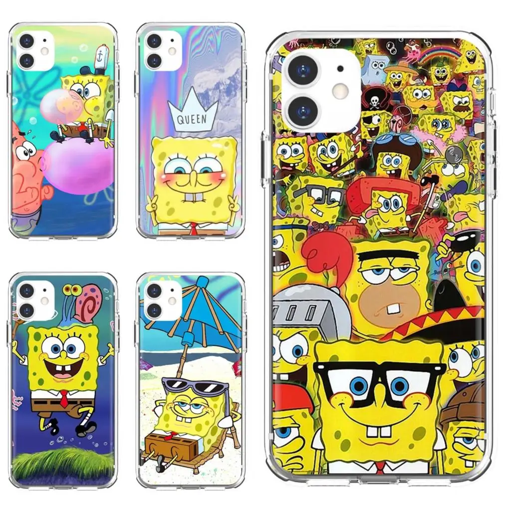 Чехол для мобильного телефона губка-Боб-смешной губка-Боб Samsung Galaxy Note 3 4 5 8 9 S3 S4 S5