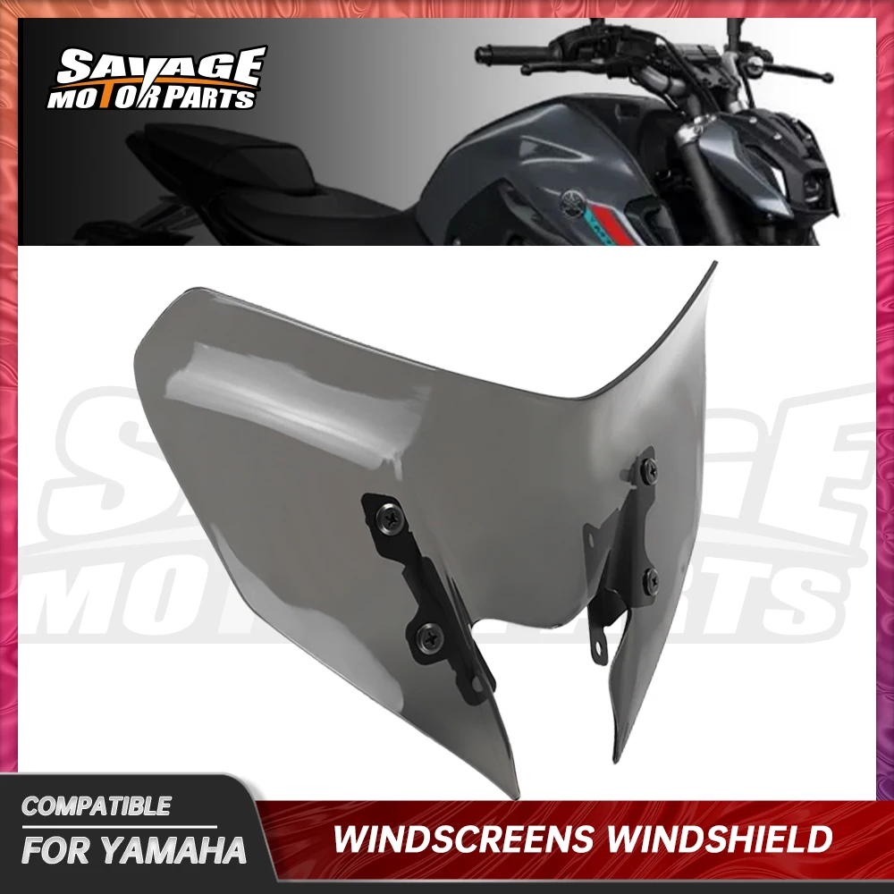 

For YAMAHA MT07 2023 Windshield Windscreens MT-07 MT 07 2021 2022 Motorcycle Pare-Brise Wind Shield Screen Protector Deflector