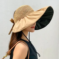cokk hats for women summer sun hat empty top breathable wide brim ladies hats floppy visor cap outdoor sunshade sunhat beach new