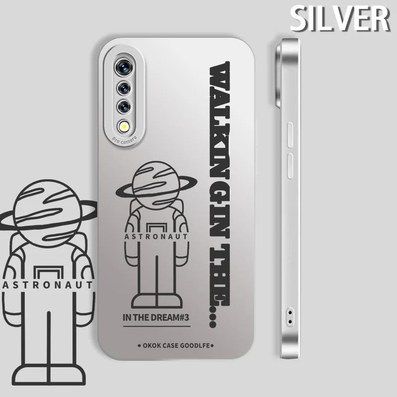 

Case for vivo S1 Y7S Z1x S1 Prime S1 Pro Y9S X50 Lite V17 Russia Y51 Pakistan iQOO Neo Astronaut Silicone Phone Case Cartoon