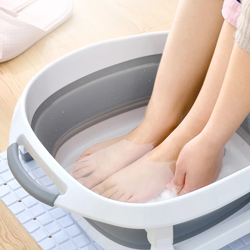

Folding foot barrel Foldable foot bath barrel Feet bathing tub foot massage heightening foot barrel factory wholesale