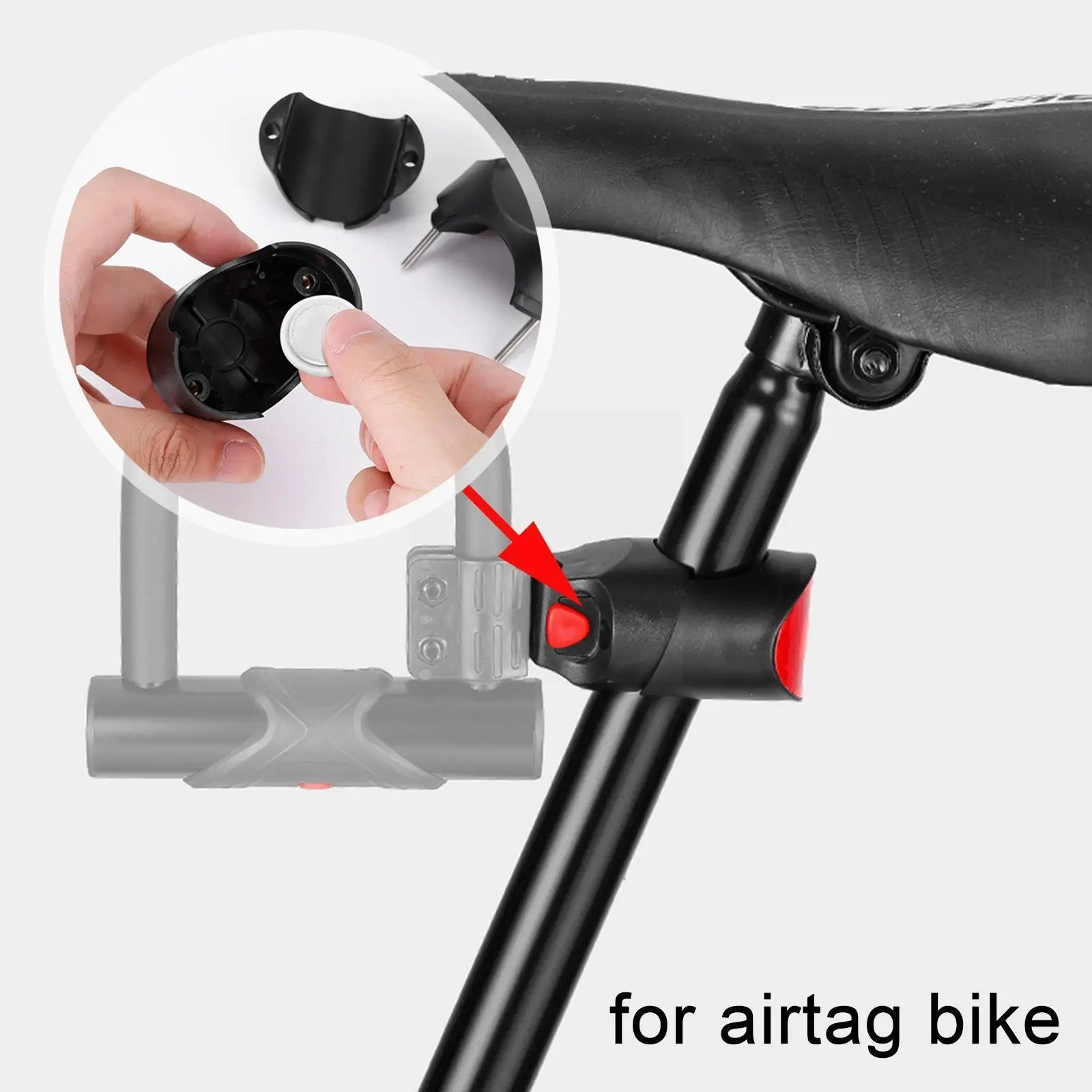 

For Airtag Protective Cover For Bicycle Tracker Locator Bike Mountain Road Bike Horn Sound Alarm Hide C9n6