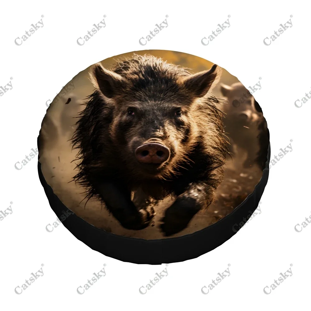 Яркий дикий кабан животное задняя защита пыленепроницаемый универсальный чехол