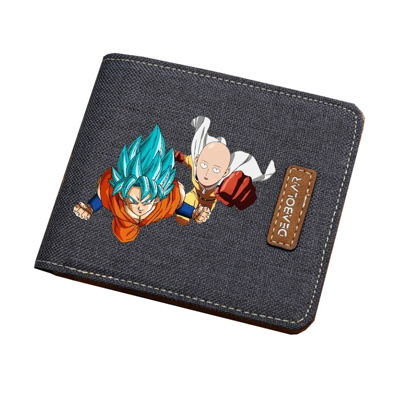

Кошелек с мультипликационным рисунком для мальчиков и девочек, кошелек с Аниме ONE PUNCH-MAN, Холщовый кошелек для женщин и мужчин, короткий кошел...