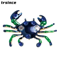 creative new funny crab alloy brooch woman silk scarf buckle clothing accessories animal brooches gift