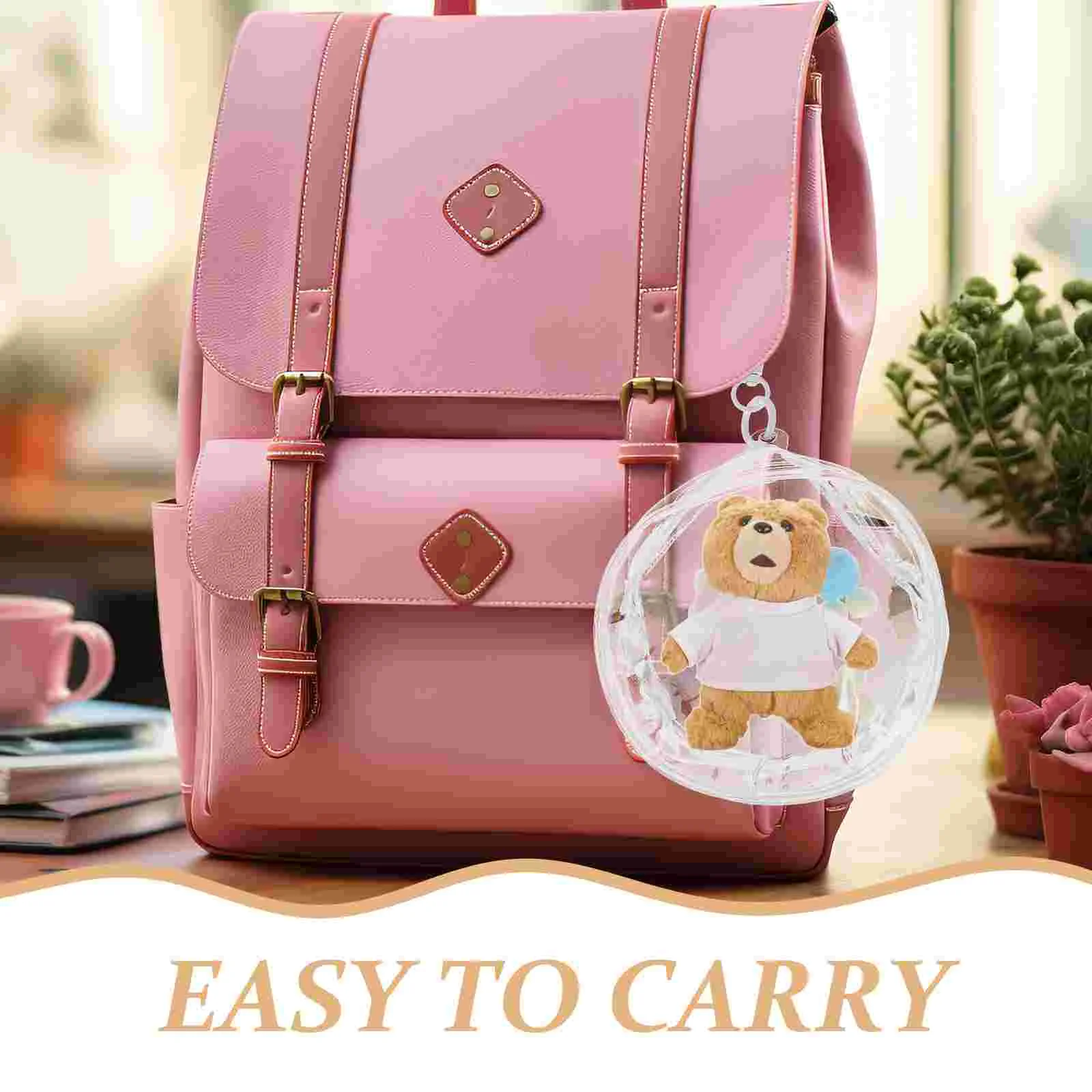 Сумка мини-кошелек-органайзер рюкзак брелок прозрачная витрина портативная