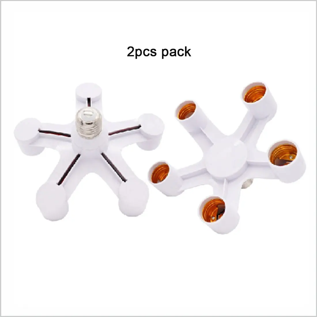 

5 в 1, адаптер-переходник для светодиодной лампы E27, 2 шт.