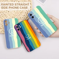 cute rainbow silicone phone cover for huawei p50 p40 p30 p20 pro soft lens protection phone case for huawei p30 p20 p10 p9 lite