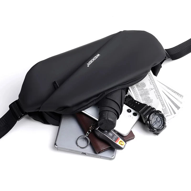 Fashion Multifunction Crossbody Bag for Male Bags Waterproof Shoulder Messenger Bags Short Trip Chest Bag Portable Bag