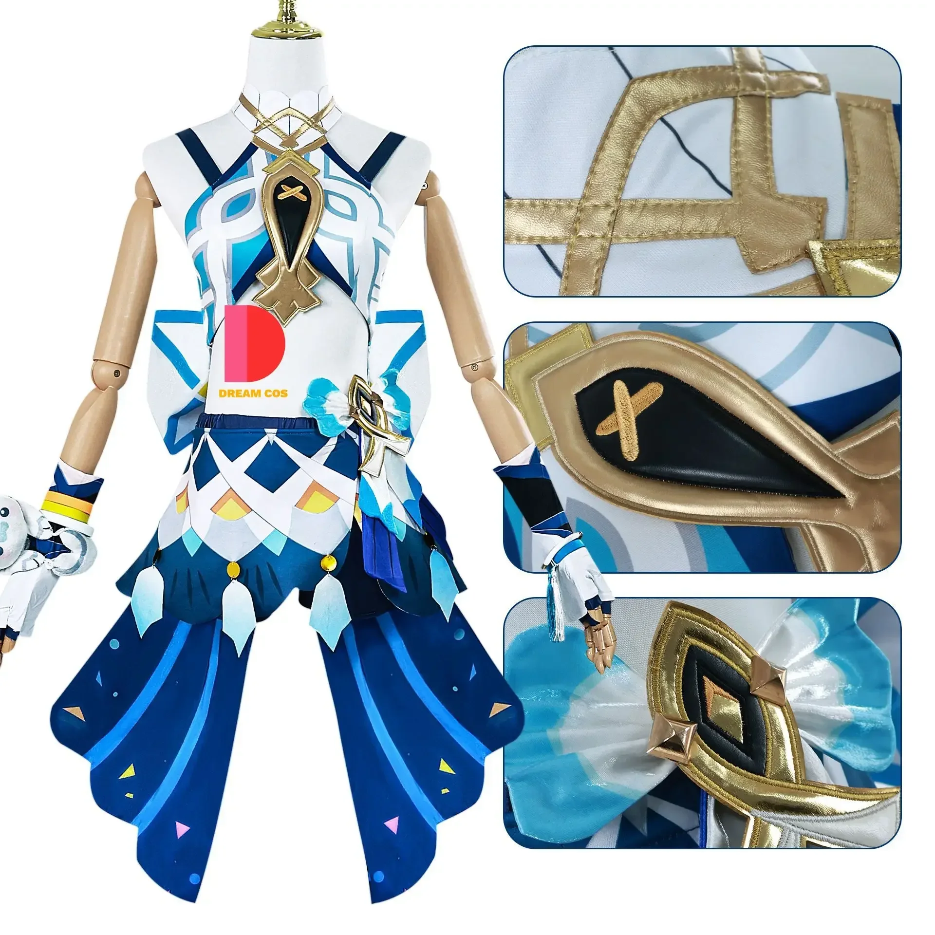 Genshin Impact Muinaa Косплей Костюм Платье Парик Аниме Ролевые игры Карнавальные