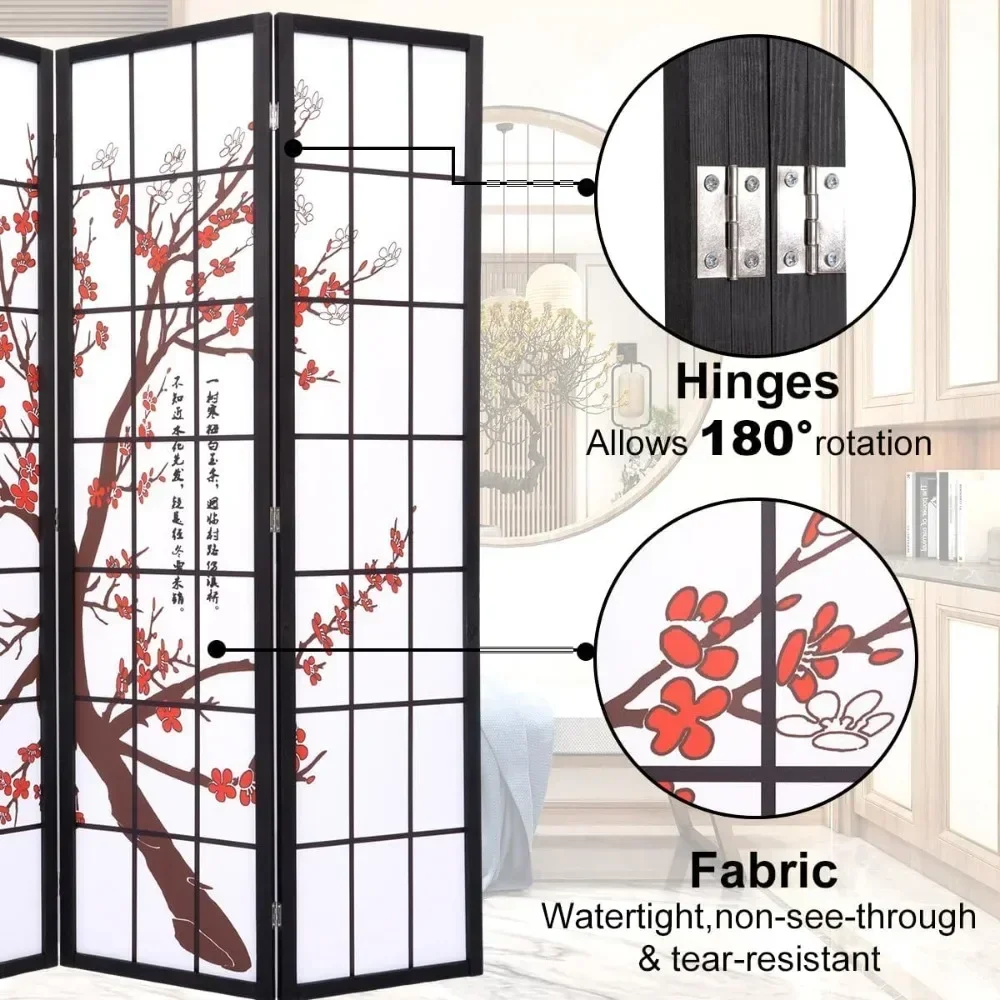 Приспособление для комнаты экран-перегородка 4-панельный экран