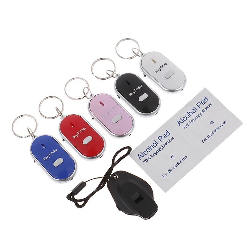 

Key Finder Anti-Lost Whistle Sensors Keychain Tracker LED Whistle Claps Locator Portable Personal GPS Locator