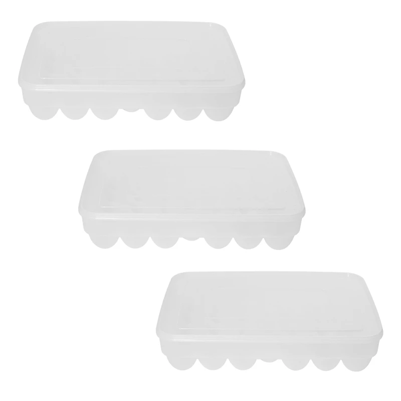 

3X Прозрачный однослойный контейнер для яиц с 34 ячейками, корзина, органайзер, пластиковый контейнер для яиц, контейнер для хранения, домашня...