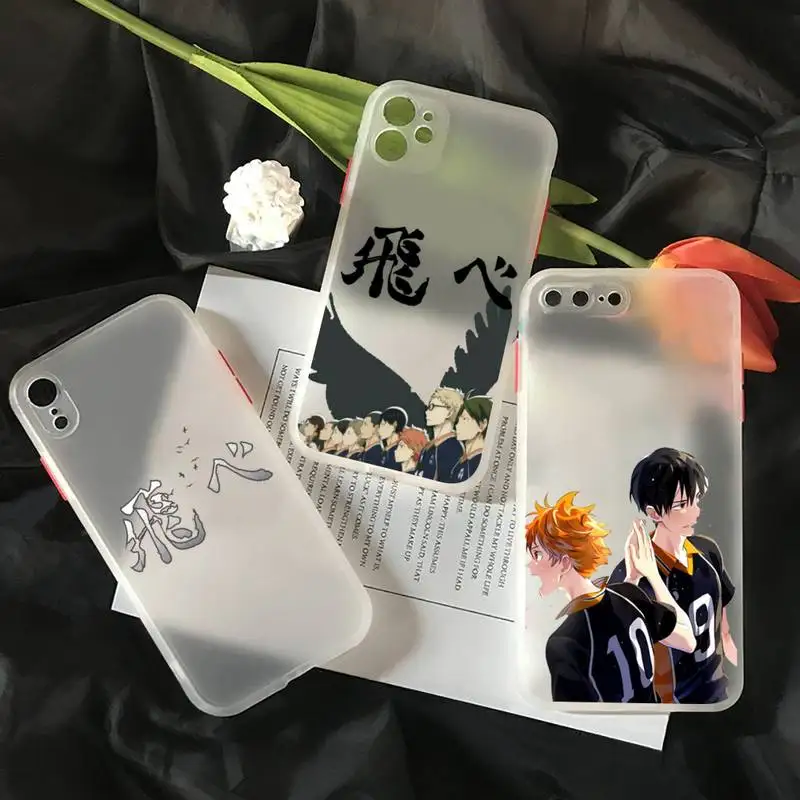 

Anime Oya Haikyuu Phone Case matte transparent For iphone 7 8 11 12 13 plus mini x xs xr pro max cover