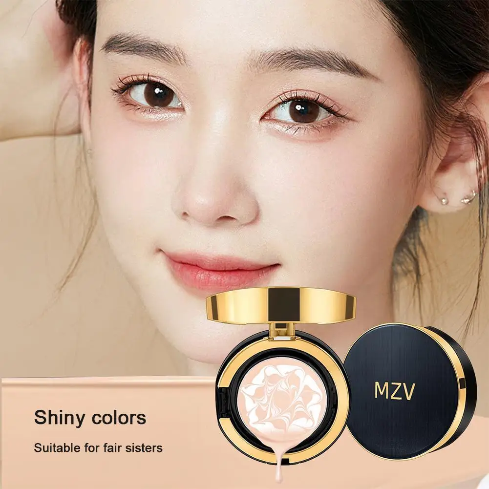 

2-IN-1 Air Cushion Pressed Powder Combination Light Lasting Waterproof Cream Moisturizing Foundation Concealer Brighten Ton J9G7