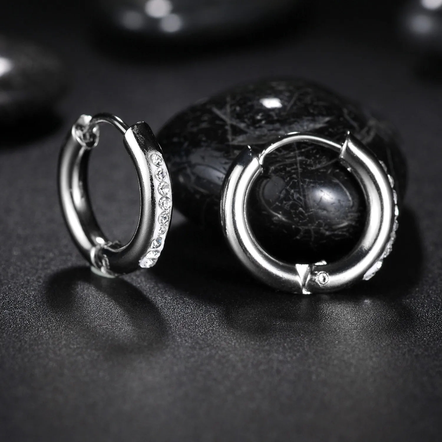 Разные стили белые стразы из нержавеющей стали маленькие круглые обручи