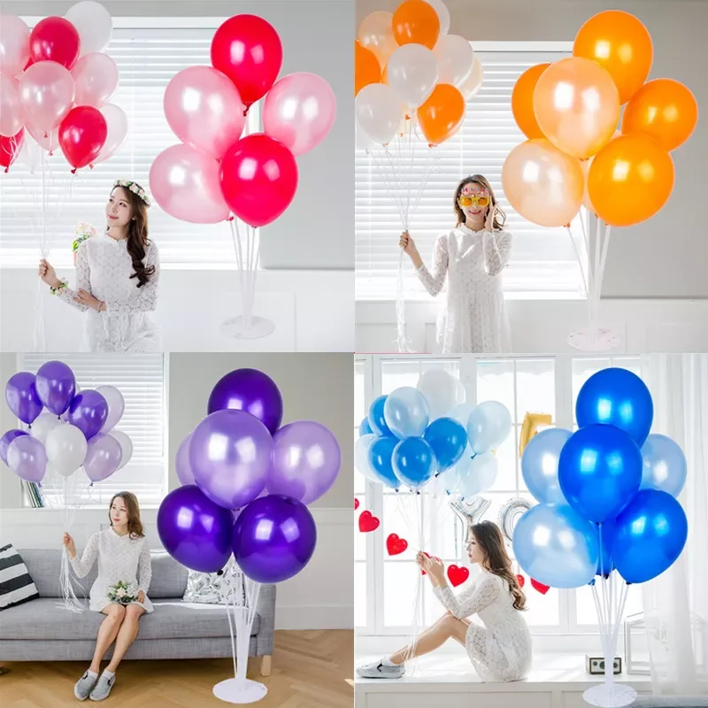 

1set Happy Birthday Balloon Air Balls Stick Stand Baloon Birthday Party Decor Kid Adult Arch Table Ballon Accessories Holder