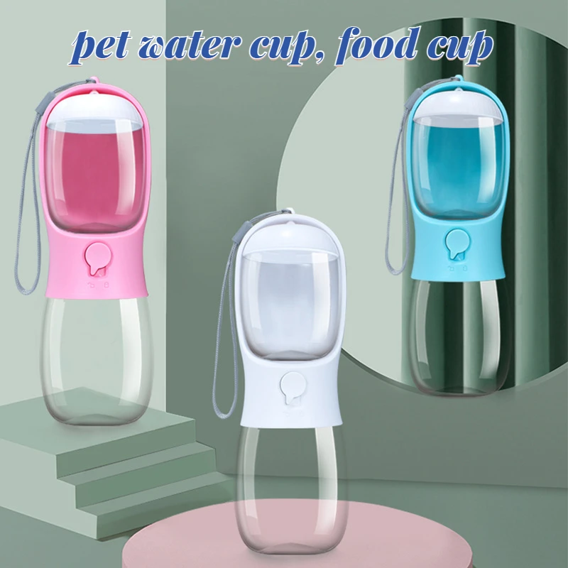 

Dual-purpose Water Cup Dog Bowl Pool Dogs Pet Outdoor Accessories Carpet Lamp Dispenser 1 Liters Rabbit Feeder For Plastic Pets