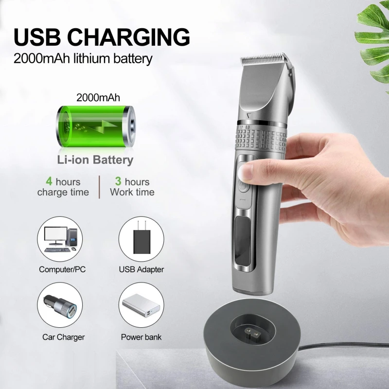 

Fashion Desigh Hair Trimmer Beard Razors Shaving Accessories Machine Noise Hair Cutting Hair Removal Clipper Porfessional