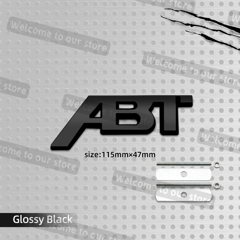 

3D металлический Стайлинг автомобиля ABT, решетка, эмблема, наклейки на задний багажник, значок на кузов для Skoda SEAT Golf Polo MK3 4 5 6 A3 A4 A6 Q5 Q7, аксессуары