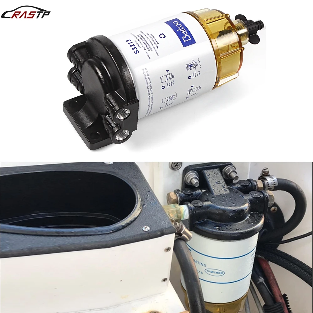 

RASTP-New Arrived 3/8" NPT Fuel Filter / Water Separator System S3213 For Marine Outboard Motor RS-OCC057-3213