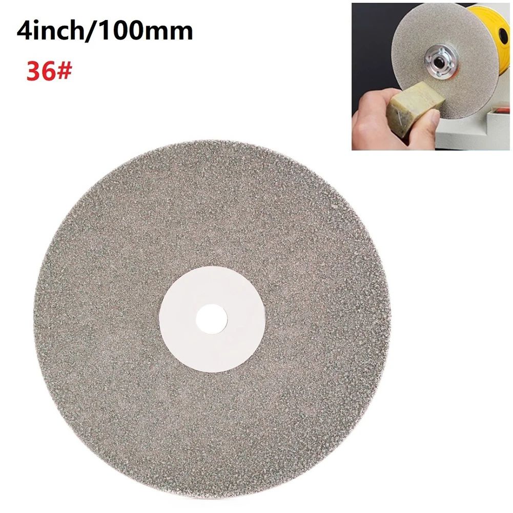 

100mm 36-400# Diamond Polishing Grinding Disc Double-sided Available For Polishing Crystal Agate Jewel Jade Glass Rock
