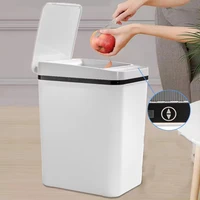 usb rechargeable smart induction trash can automatic household trash can kitchen toilet trash can bathroom waterproof