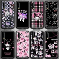 cute cartoon kuromi rabbit phone case for huawei p20 p30 p40 lite e pro mate 40 30 20 pro p smart 2020