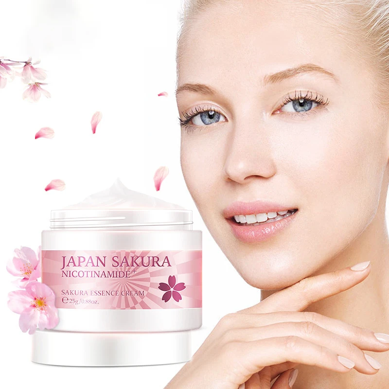 Cherry Blossom Face Cream Moisturizing Cream Anti Aging Anti Wrinkle Whitening Day Serum for Face Skin Care Serum Free Shipping