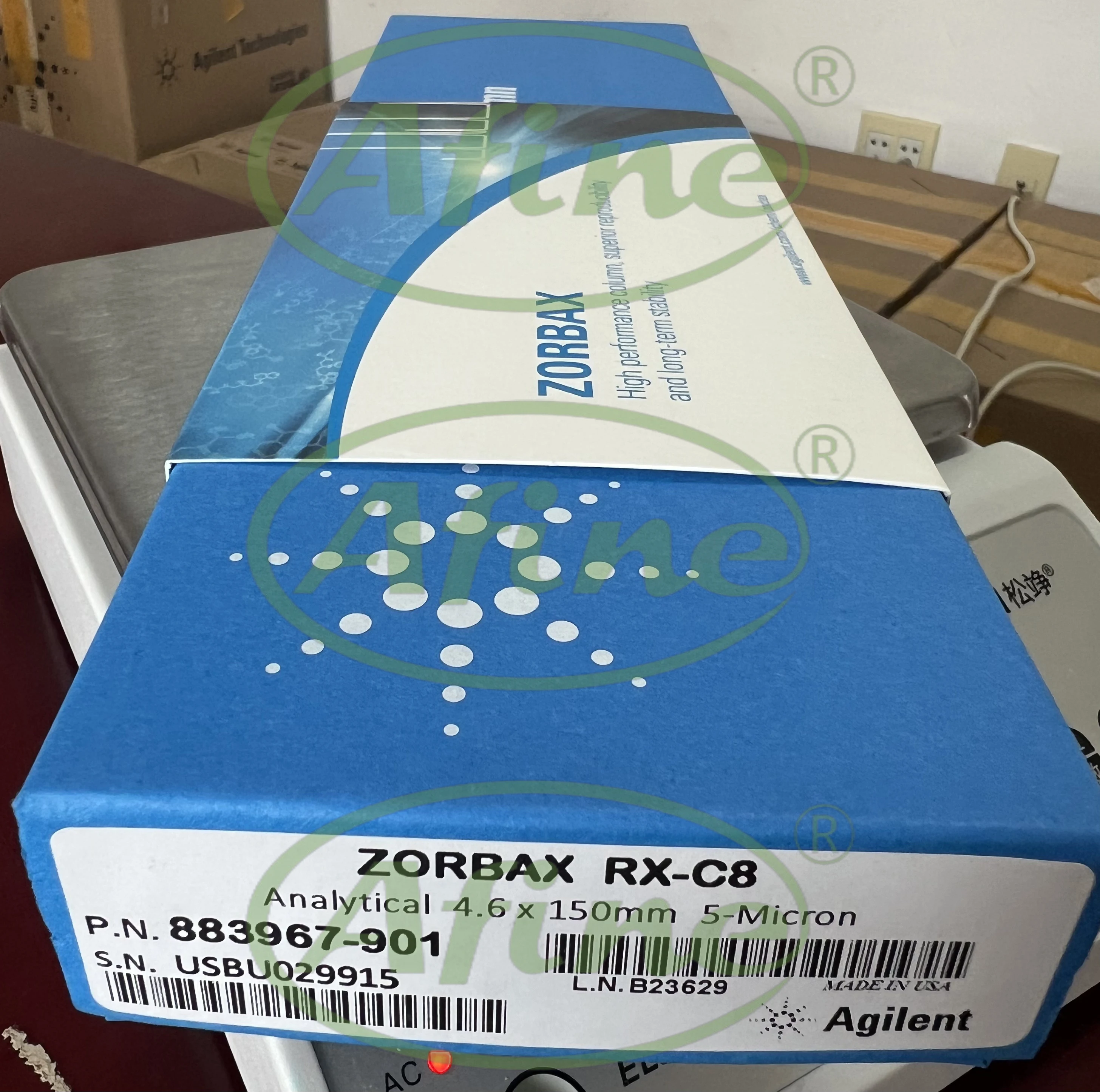 AFINE Agilent 883967 -901 Колонка ZORBAX Rx-C8 4 6 x 150 мм 5 мкм 400 бар ПЛК