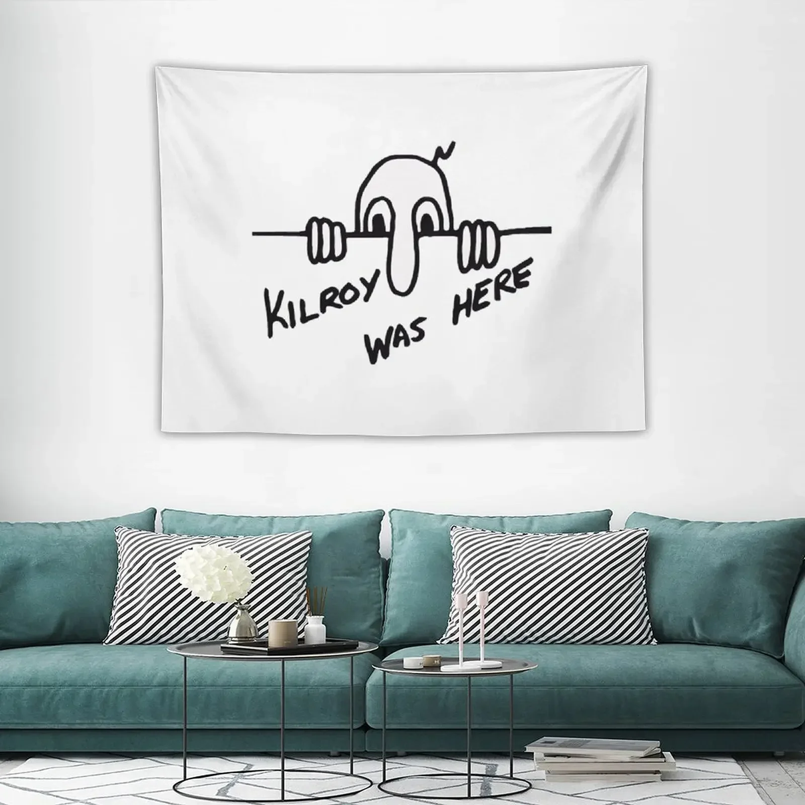 Гобелен kilroy was here скандинавский домашний декор эстетические Декорации для комнат